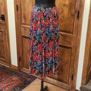 Floral and beaded skirt